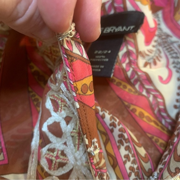 Lane Bryant stand out colorful tunic top shirt blouse - Picture 11 of 11